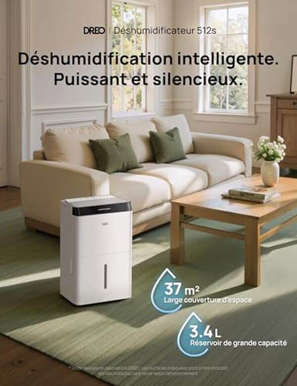 Découvrez notre test détaillé du déshumidificateur Dreo 20L Wi-Fi silencieux : performances, consommation énergétique et avis utilisateurs pour un air sec et sain. 