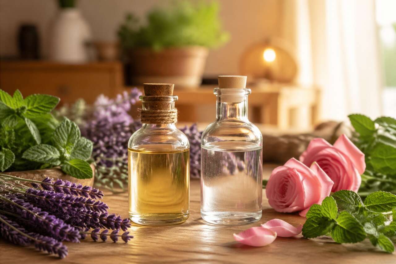 Différences entre huiles essentielles et hydrolats