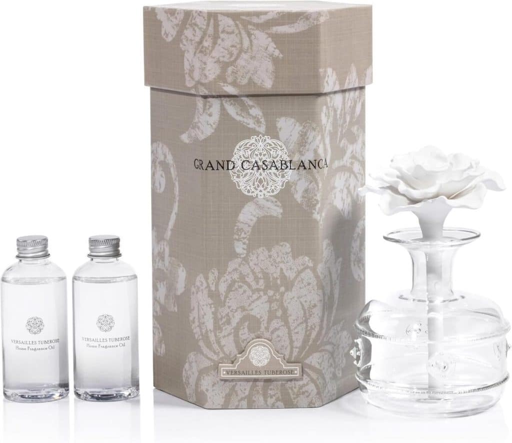 Avis sur le diffuseur Zodax Casablanca : beauté florale en porcelaine