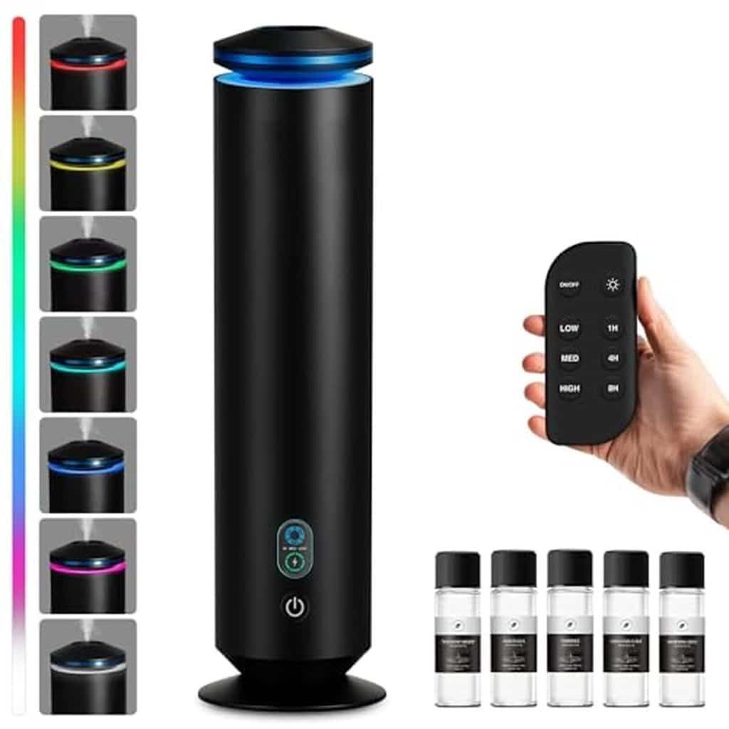 Test : diffuseur de parfum sans eau noir, couverture 800 m²