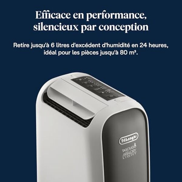 Découvrez notre test complet du déshumidificateur portable De'longhi Tasciugo Ariadry Light DNS65 : performance, silence et efficacité pour votre intérieur. 