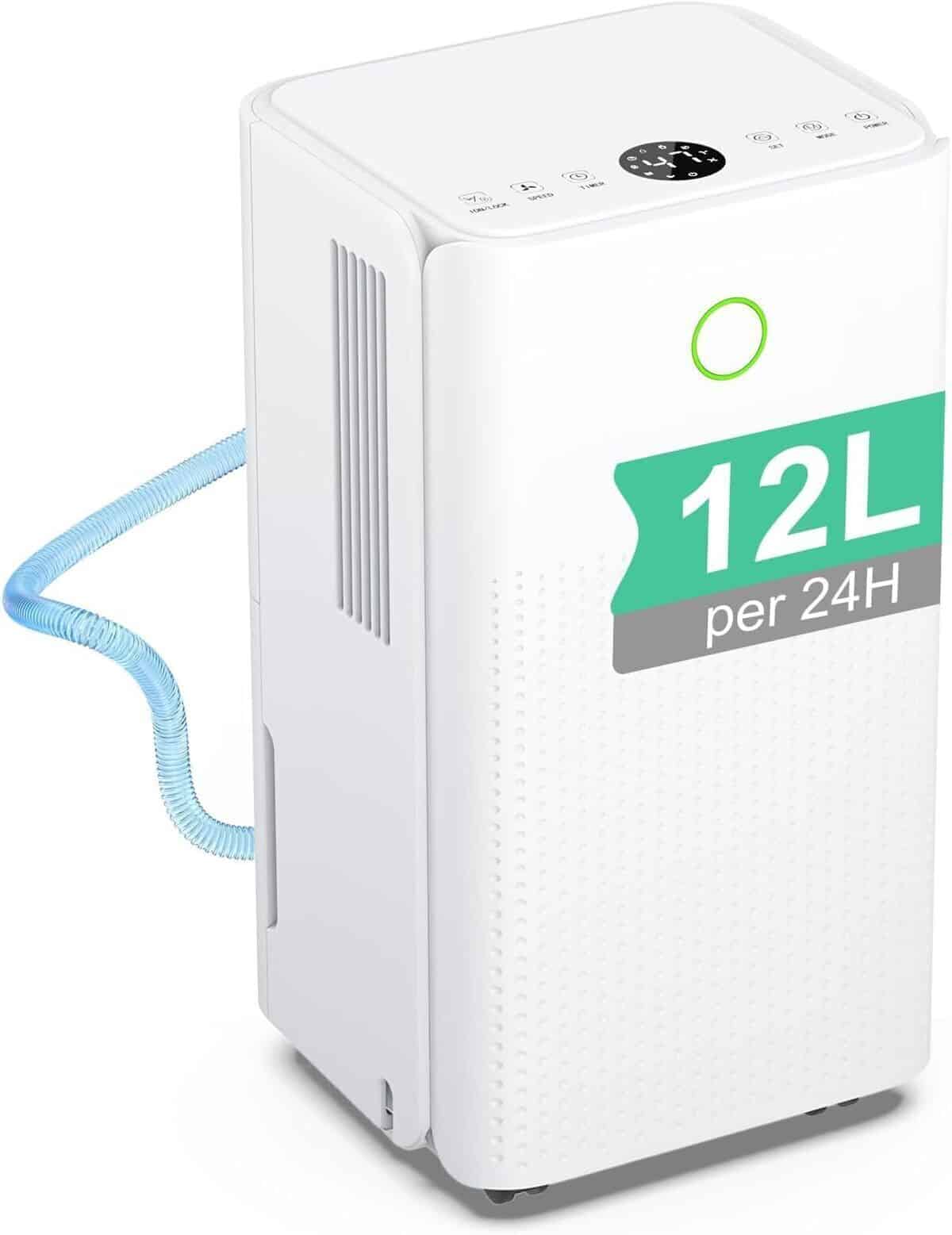Test : déshumidificateur 12L/jour électrique et silencieux pour maison