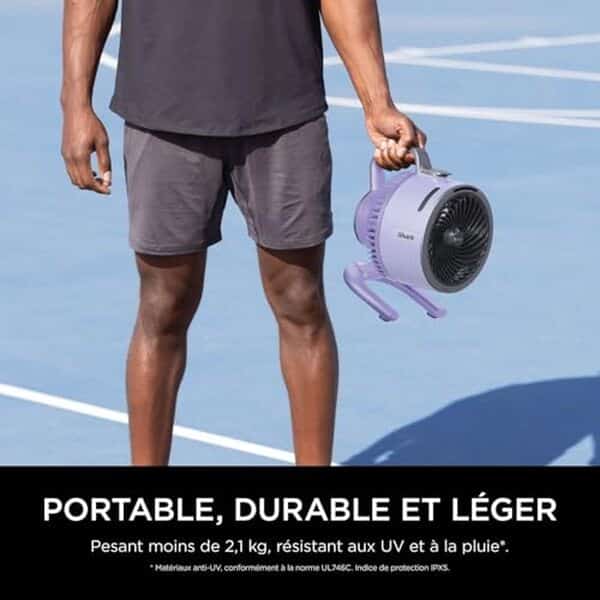 Découvrez le Shark FlexBreeze HydroGo, ventilateur portable avec 5 vitesses réglables. Avis complet, caractéristiques et performances du meilleur ventilateur de poche.